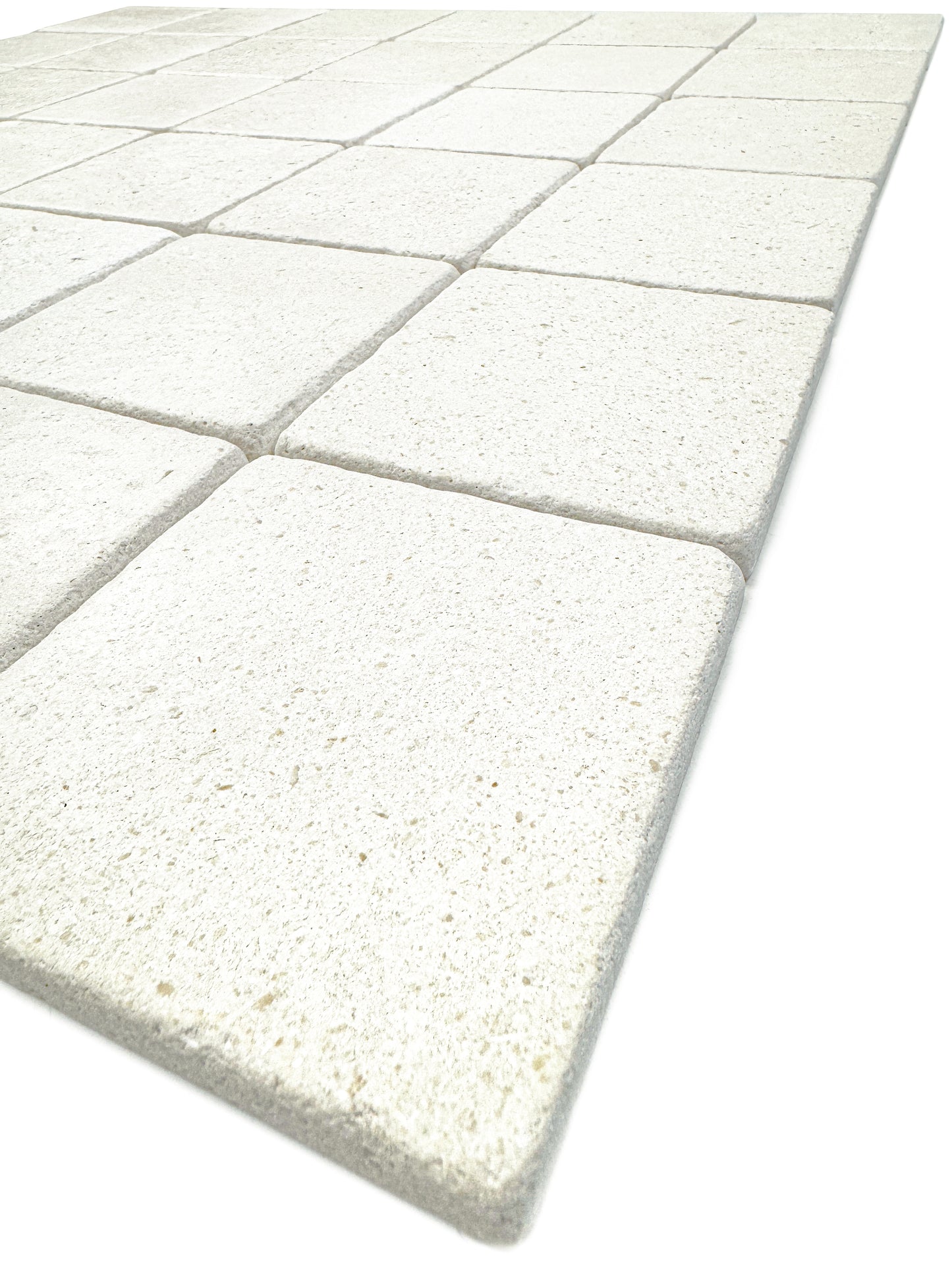 Rome Vestige Series Square Crema Pinta Limestone Tumble & Brush Leather Surface Marble Tile