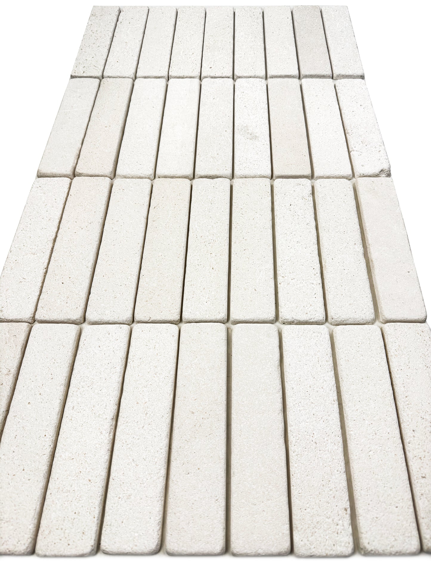 Rome Vestige Series Rectangle Crema Pinta Limestone Tumble & Brush Leather Surface Marble Tile