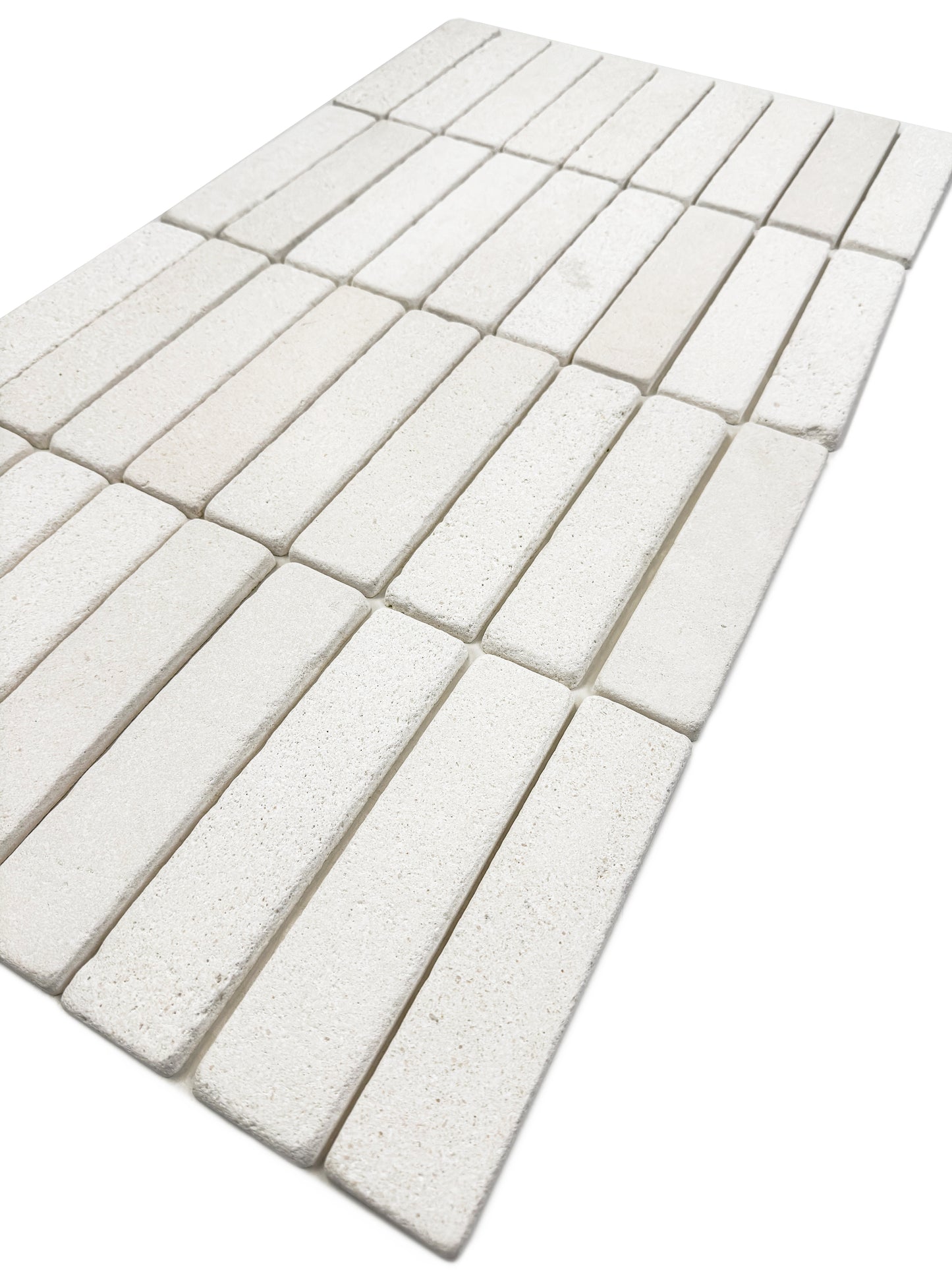 Rome Vestige Series Rectangle Crema Pinta Limestone Tumble & Brush Leather Surface Marble Tile