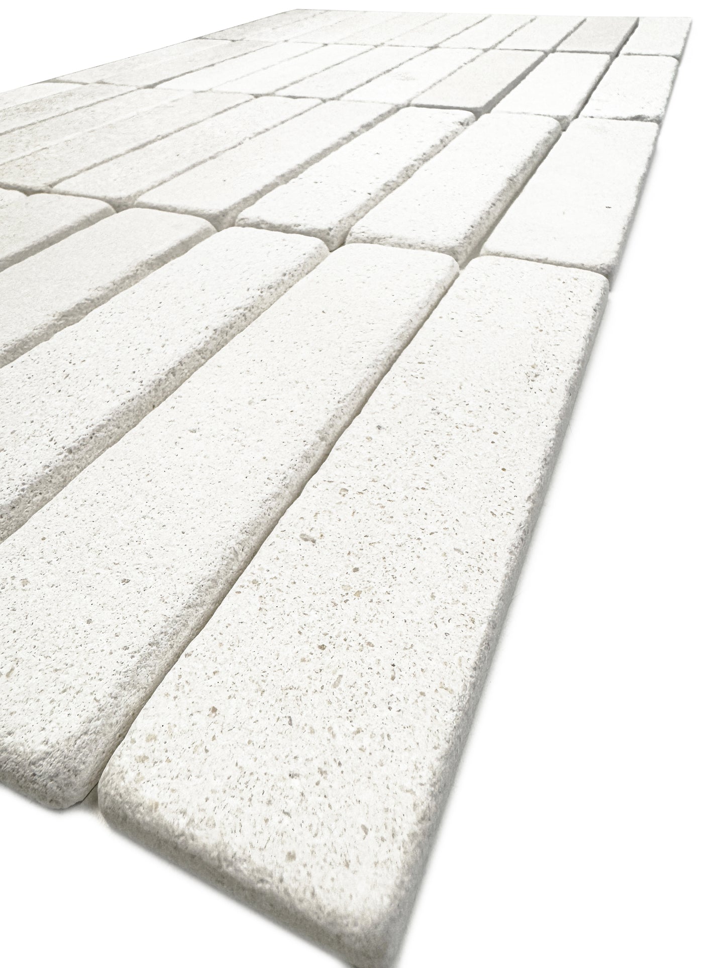 Rome Vestige Series Rectangle Crema Pinta Limestone Tumble & Brush Leather Surface Marble Tile