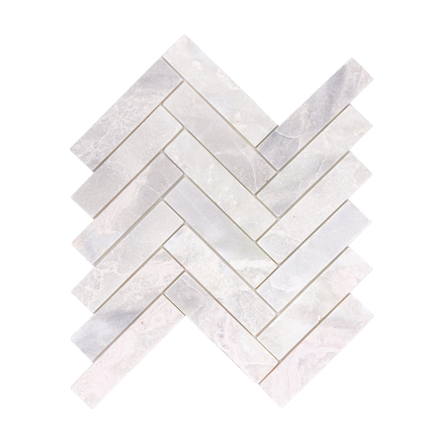 Rome Vestige Series Rectangle Fendi White Marble Tumble & Brush Leather Surface Marble Tile