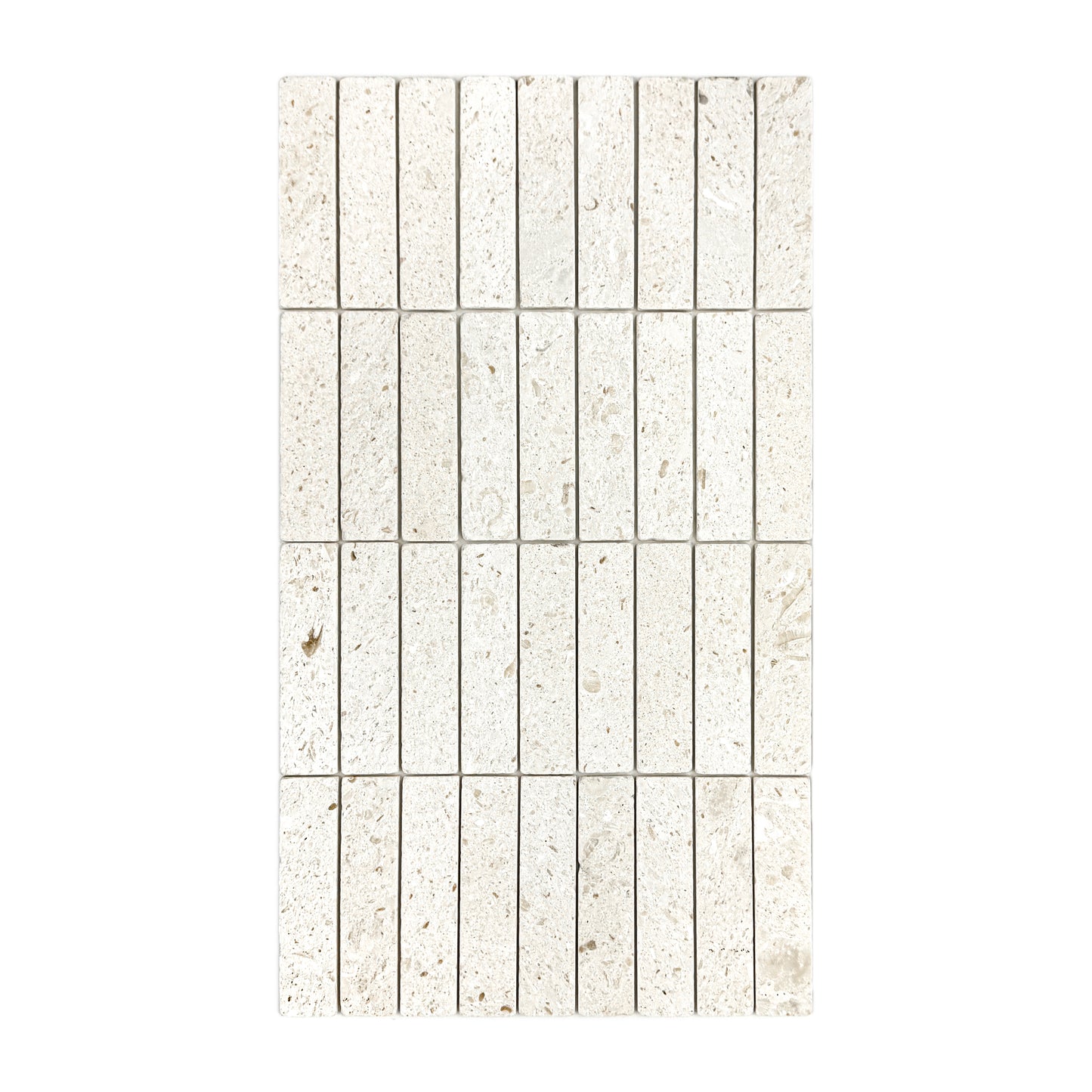 Rome Vestige Series Rectangle Gold Fossil Marble Tumble & Brush Leather Surface Marble Tile