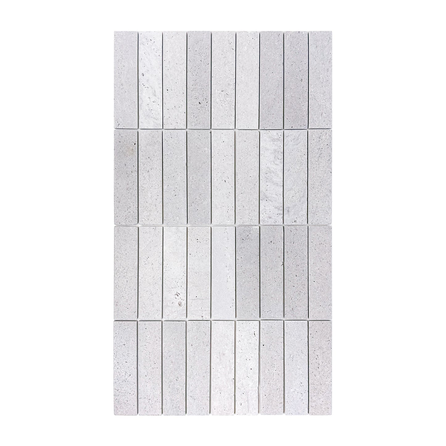 Rome Vestige Series Rectangle Kwong Sal White Travertine Tumble & Brush Leather Surface Marble Tile