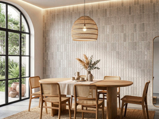 Rome Vestige Series Rectangle Kwong Sal White Travertine Tumble & Brush Leather Surface Marble Tile