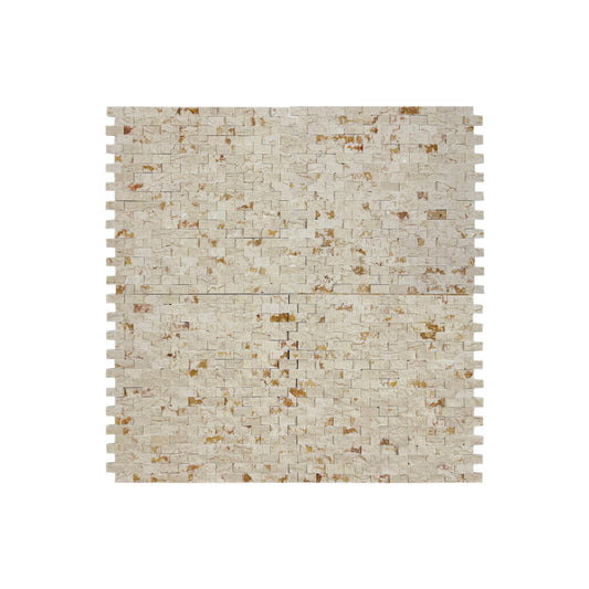 Beverly Luxe Series Sunny Beige Split Surface Marble Mosaic