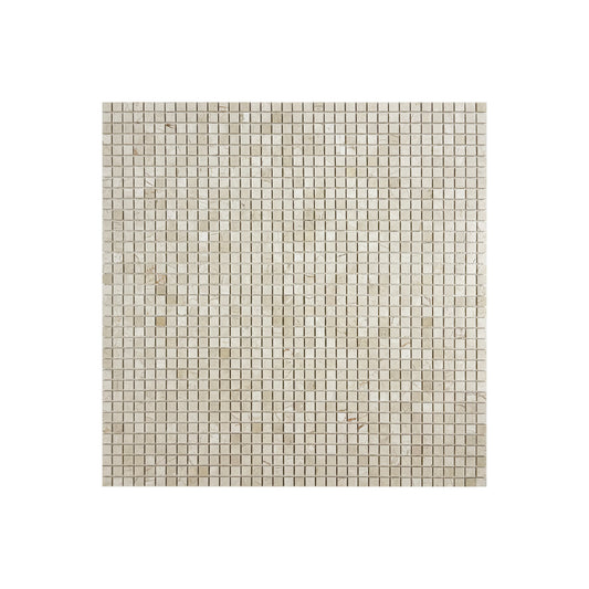 Palace Royale Series Cream Marfil Polished Square  Marble Mosaic