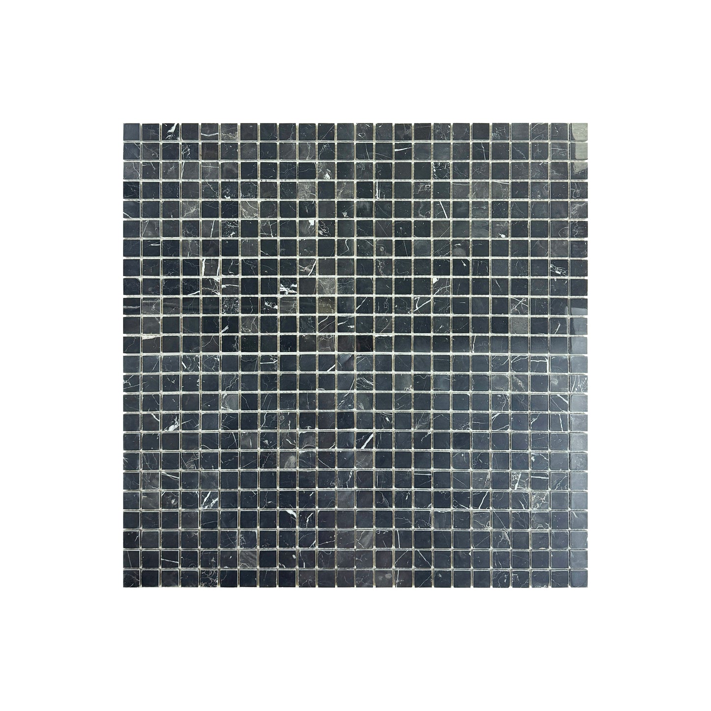Palace Royale Series Black Marquina Polished Square  Marble Mosaic