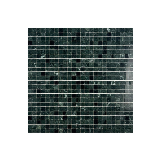 Palace Royale Series Dark Green Polished Square  Marble Mosaic