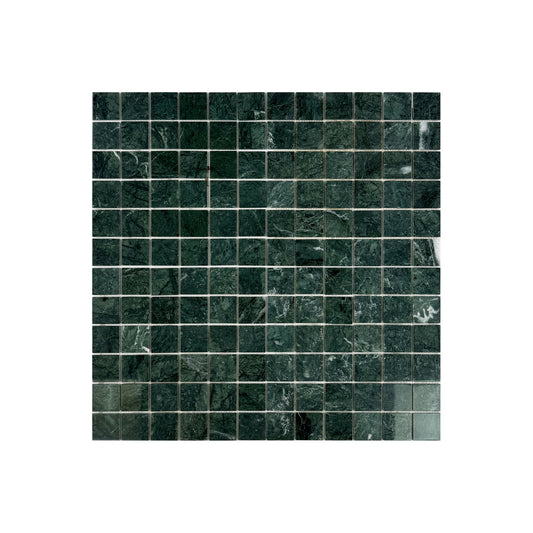 Palace Royale Series Dark Green Polished Square  Marble Mosaic