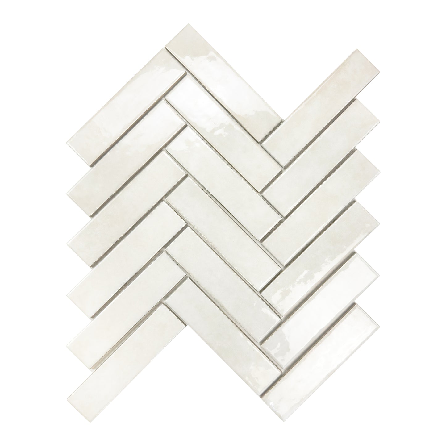 Positano Series Milk Beige Glossy Porcelain Artisanal Tile