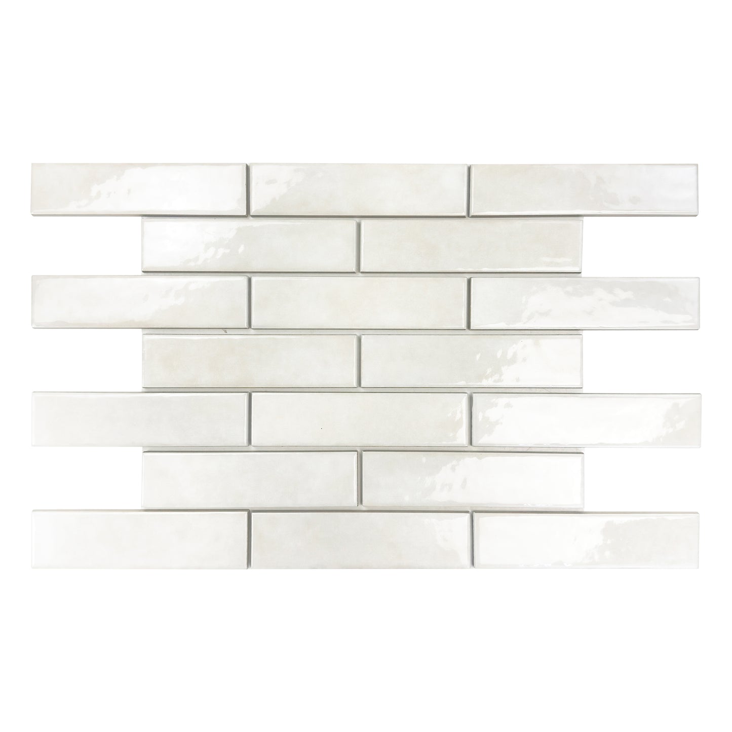 Positano Series Milk Beige Glossy Porcelain Artisanal Tile