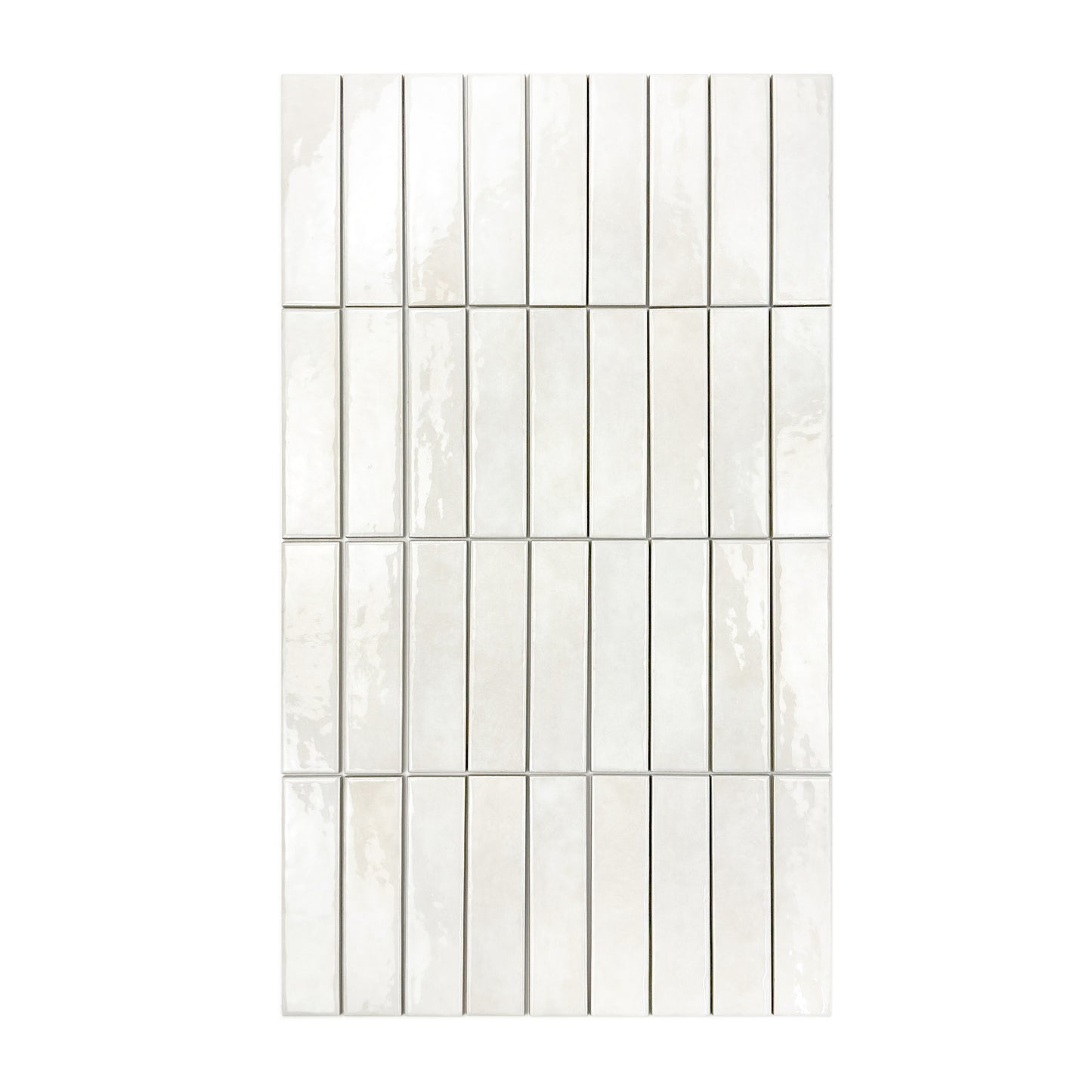 Positano Series Milk Beige Glossy Porcelain Artisanal Tile