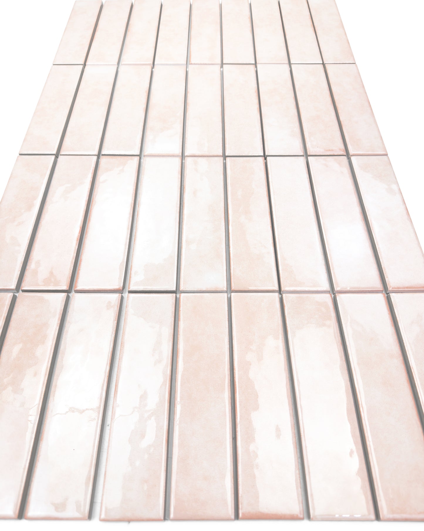 Positano Series Light Peach Glossy Porcelain Artisanal Tile