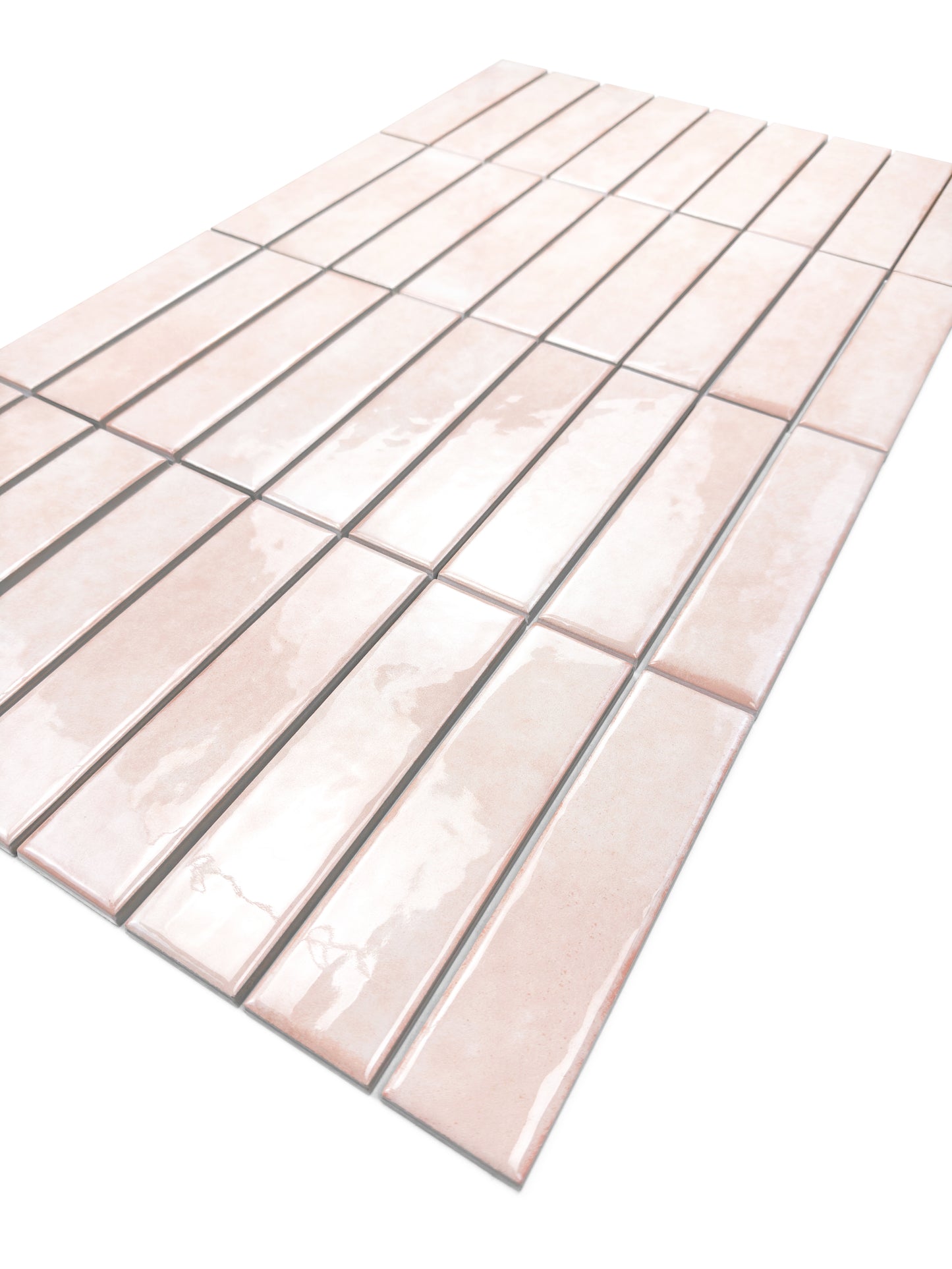 Positano Series Light Peach Glossy Porcelain Artisanal Tile