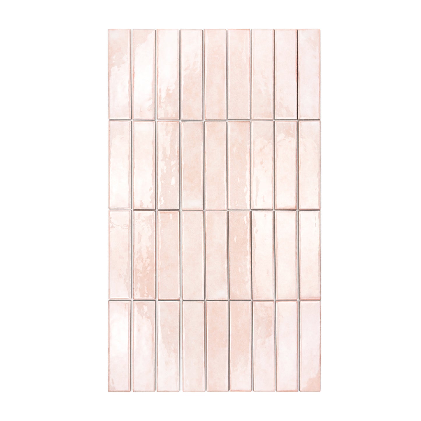 Positano Series Light Peach Glossy Porcelain Artisanal Tile