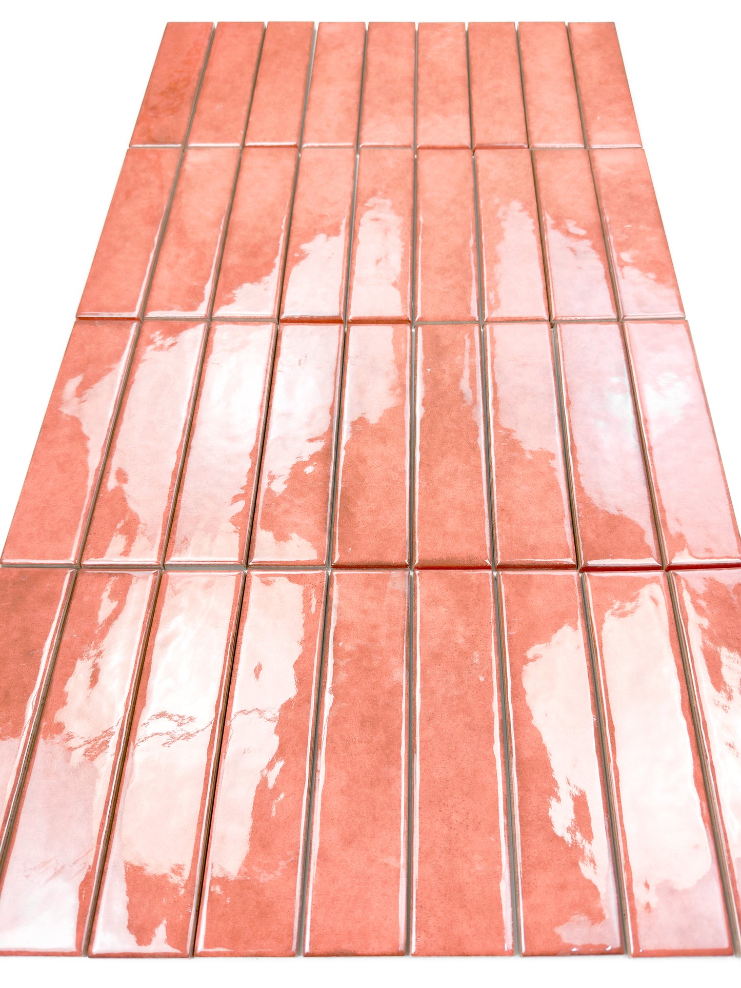 Positano Series Wine Red Glossy Porcelain Artisanal Tile