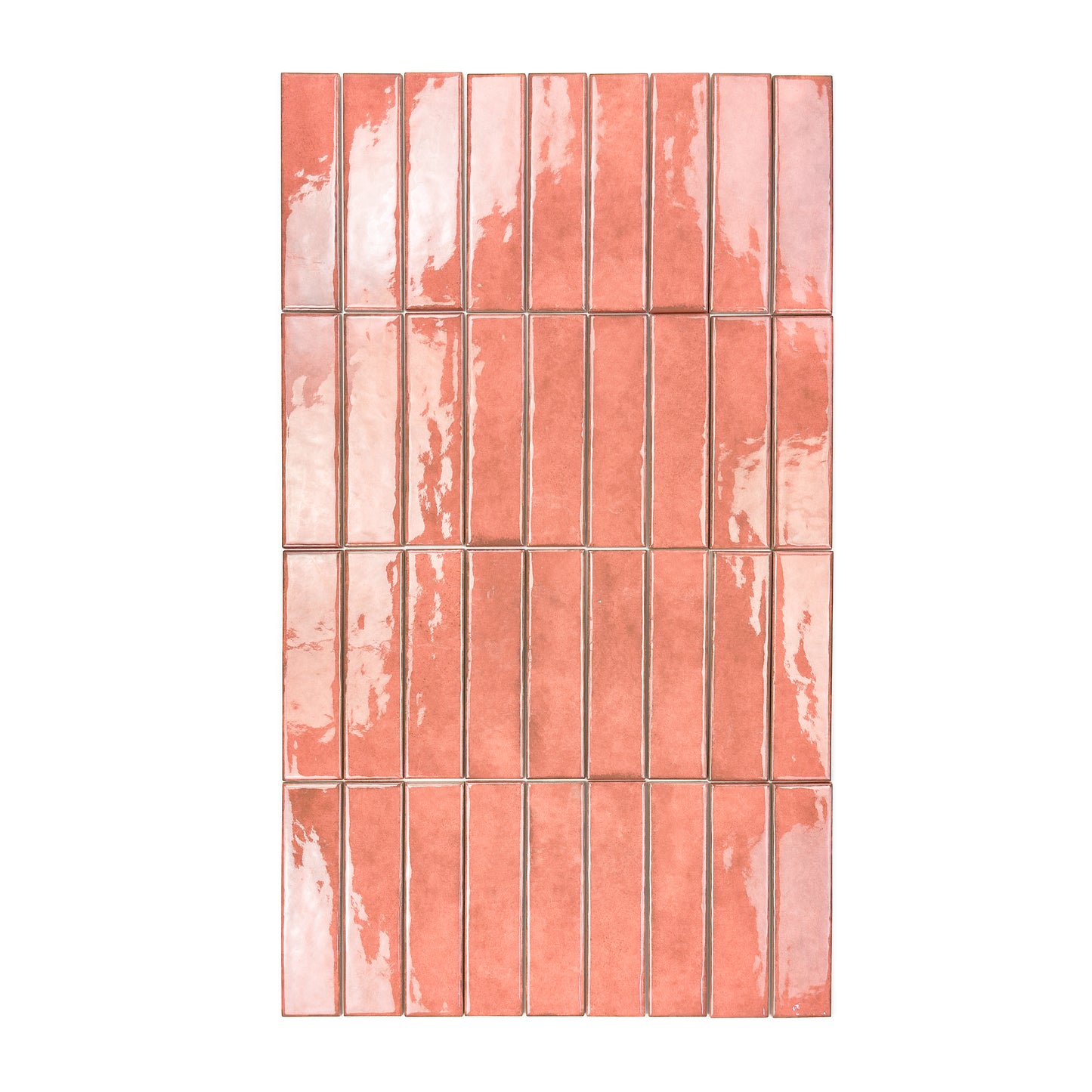 Positano Series Wine Red Glossy Porcelain Artisanal Tile