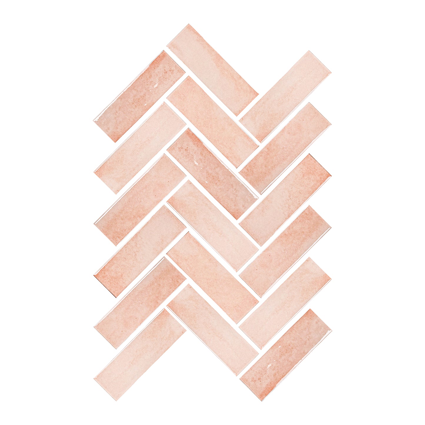 Milan Chromatic Series Cantaloupe Orange Rectangle Glossy Porcelain Artisanal Tile