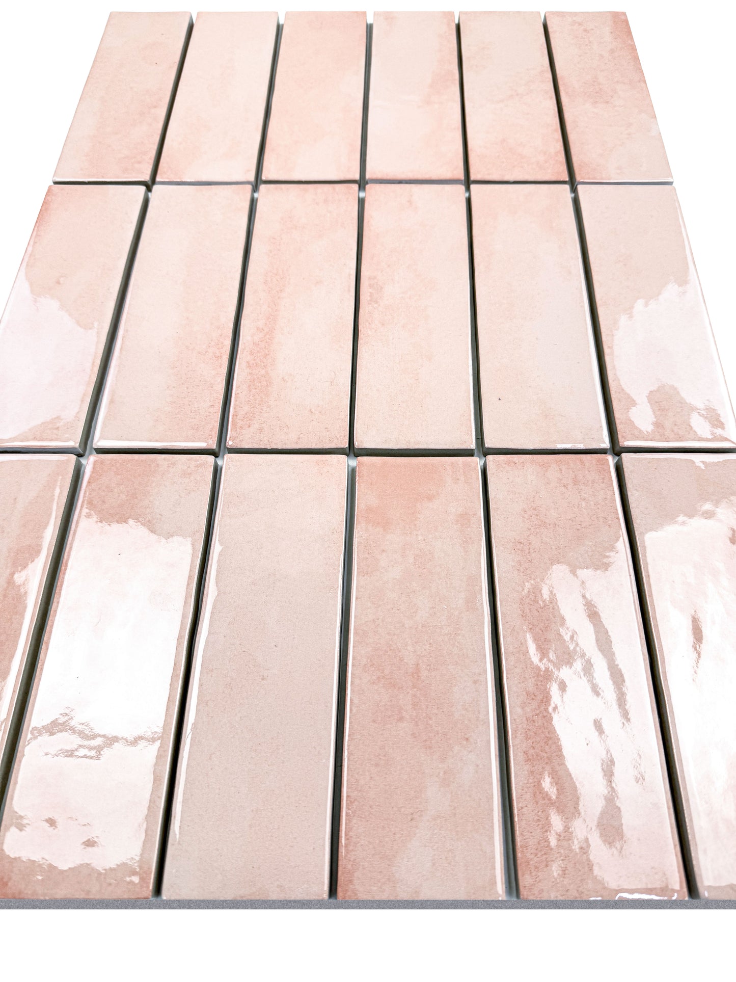 Milan Chromatic Series Cantaloupe Orange Rectangle Glossy Porcelain Artisanal Tile
