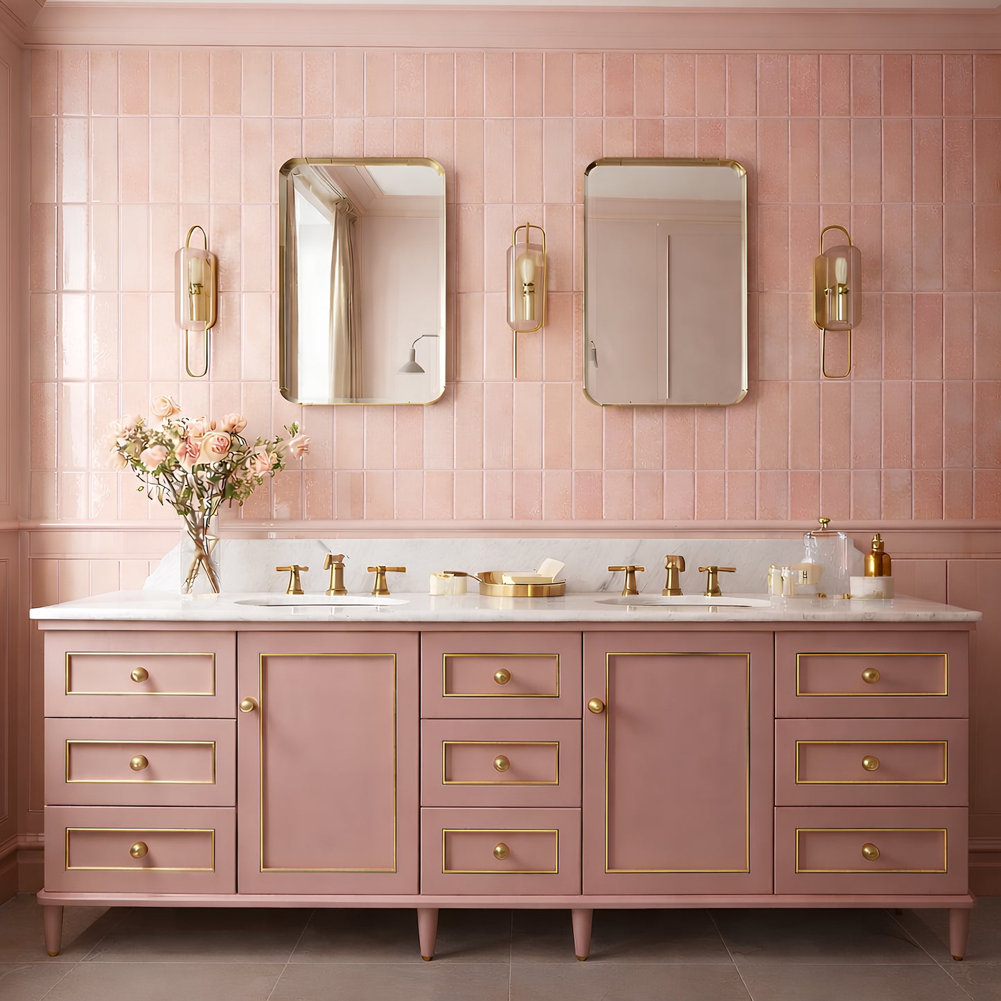 Milan Chromatic Series Cantaloupe Orange Rectangle Glossy Porcelain Artisanal Tile