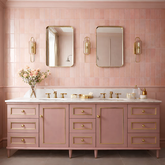 Milan Chromatic Series Cantaloupe Orange Rectangle Glossy Porcelain Artisanal Tile