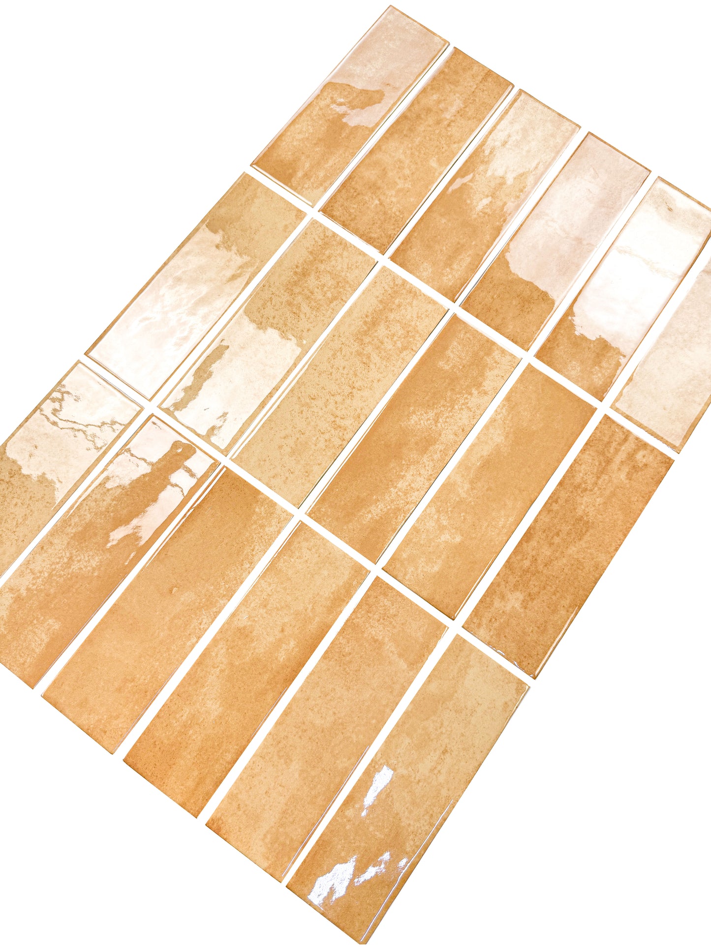 Milan Chromatic Series Butter Yellow Rectangle Glossy Porcelain Artisanal Tile