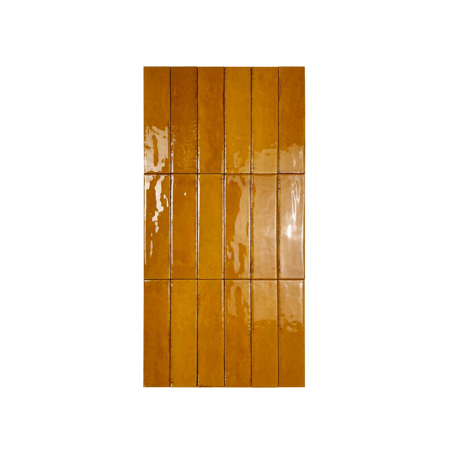 Himalayan Serenity Series Walnut Brown Glossy Porcelain Artisanal Tile