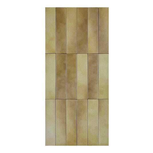 Light brown and coffee mixed MattePorcelain Artisanal Tile