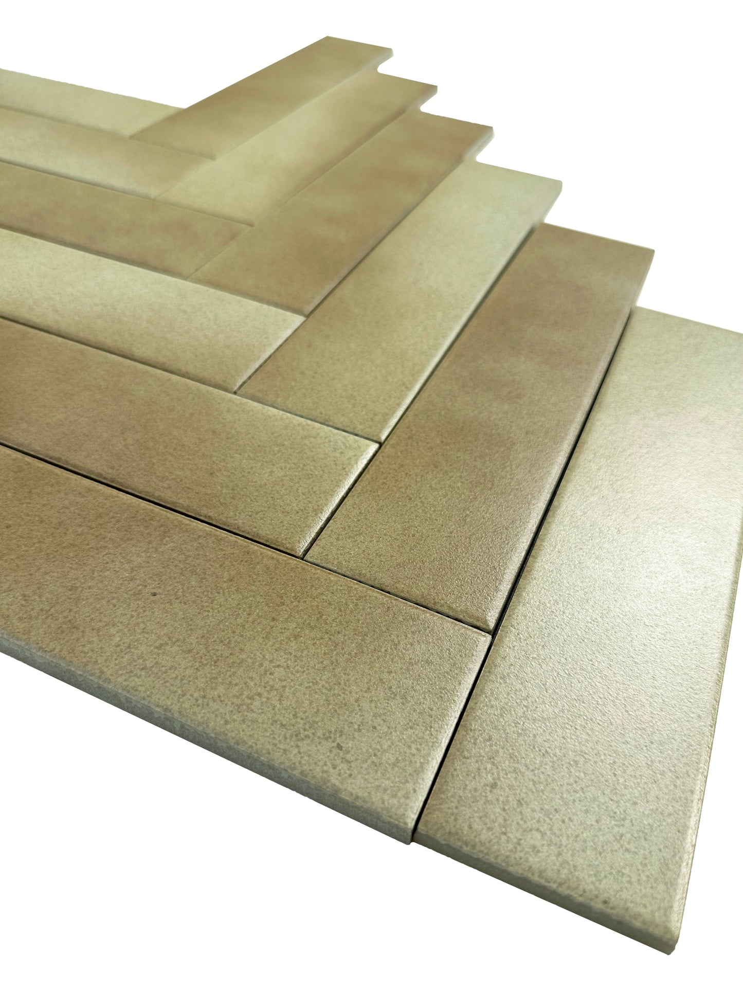 Light brown and coffee mixed MattePorcelain Artisanal Tile