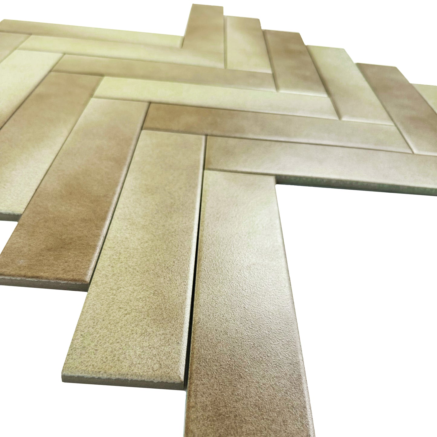 Light brown and coffee mixed MattePorcelain Artisanal Tile