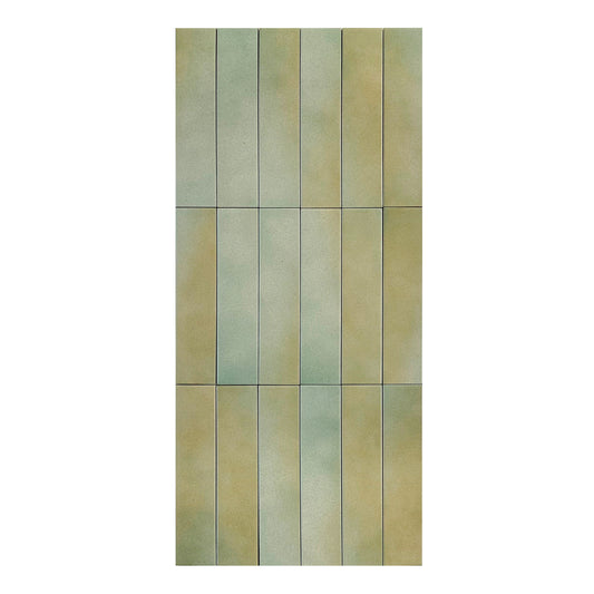 Light brown and grey mixed Matte Porcelain Artisanal Tile