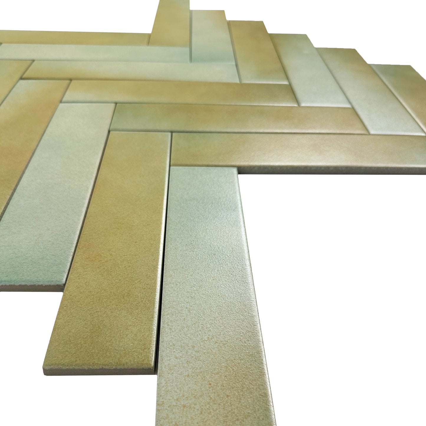 Light brown and grey mixed Matte Porcelain Artisanal Tile