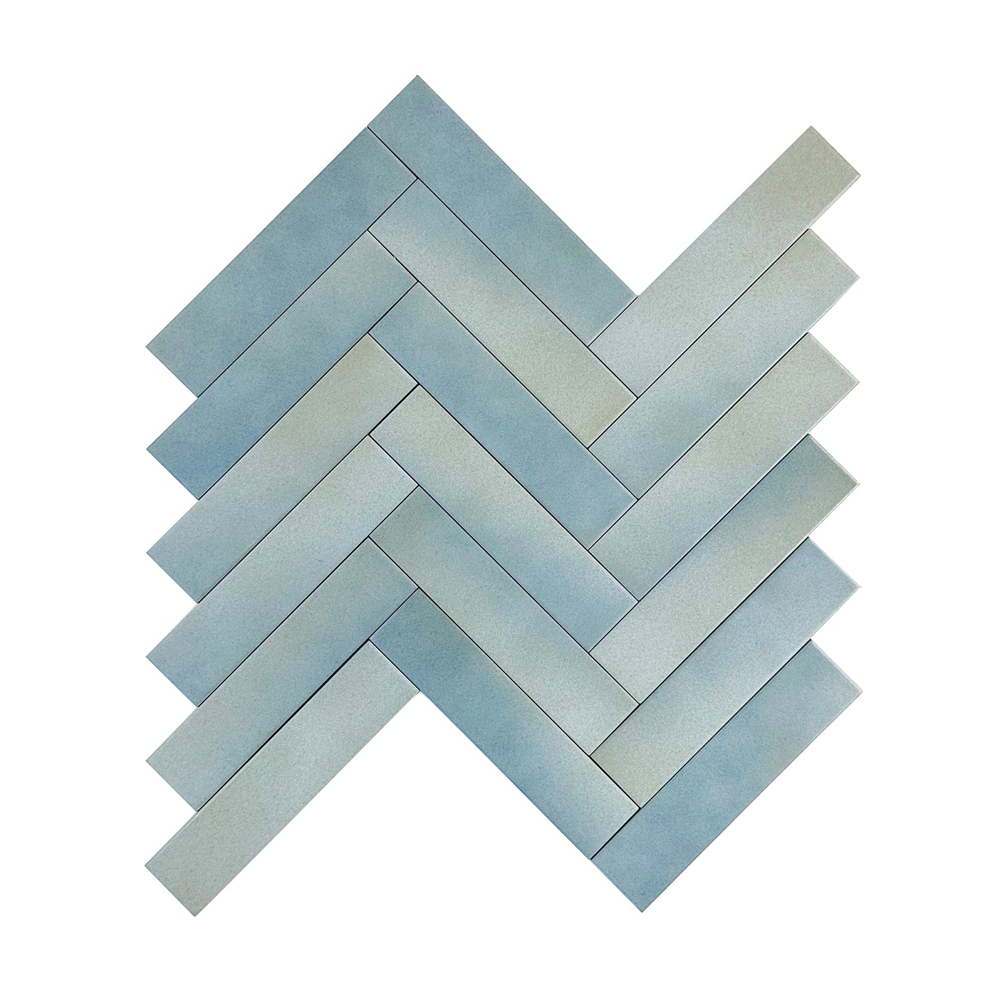 Slate Grey And French Blue Mixed Matte Porcelain Artisanal Tile
