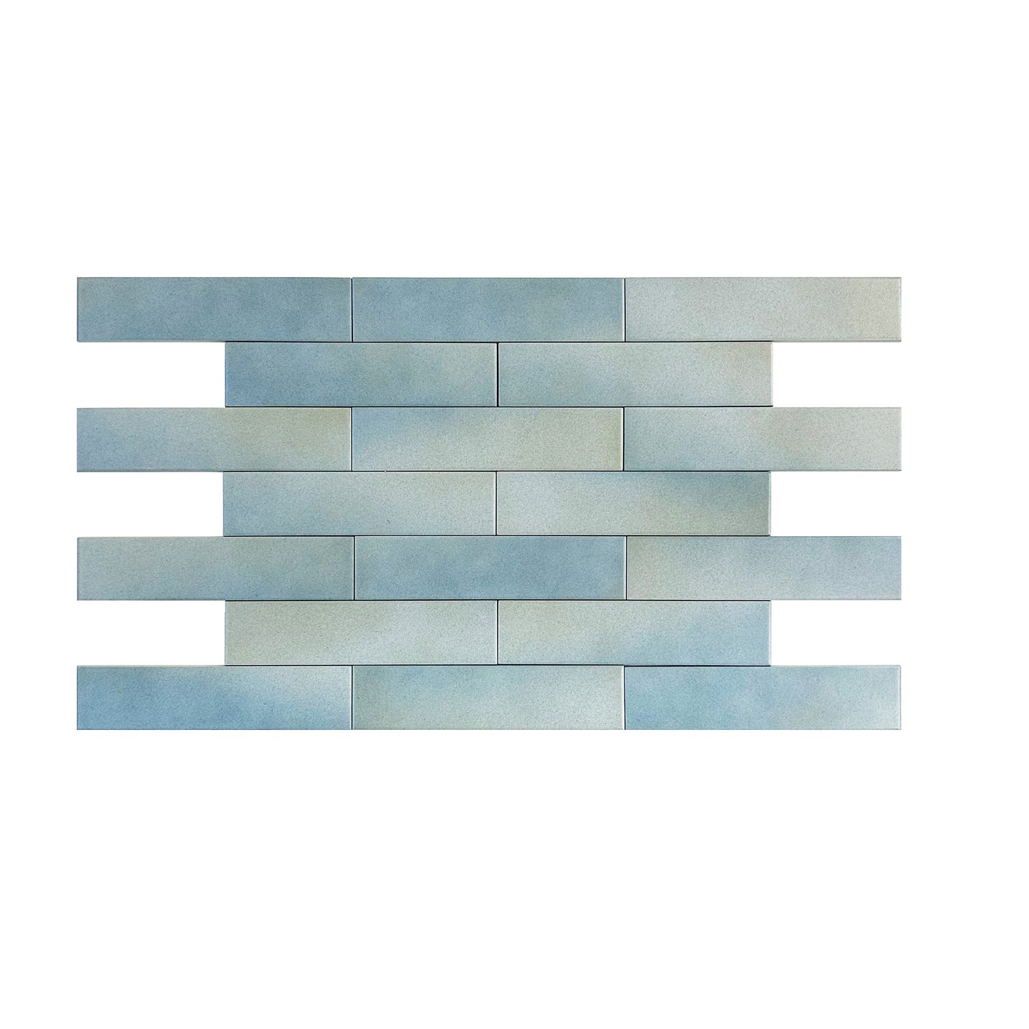 Slate Grey And French Blue Mixed Matte Porcelain Artisanal Tile