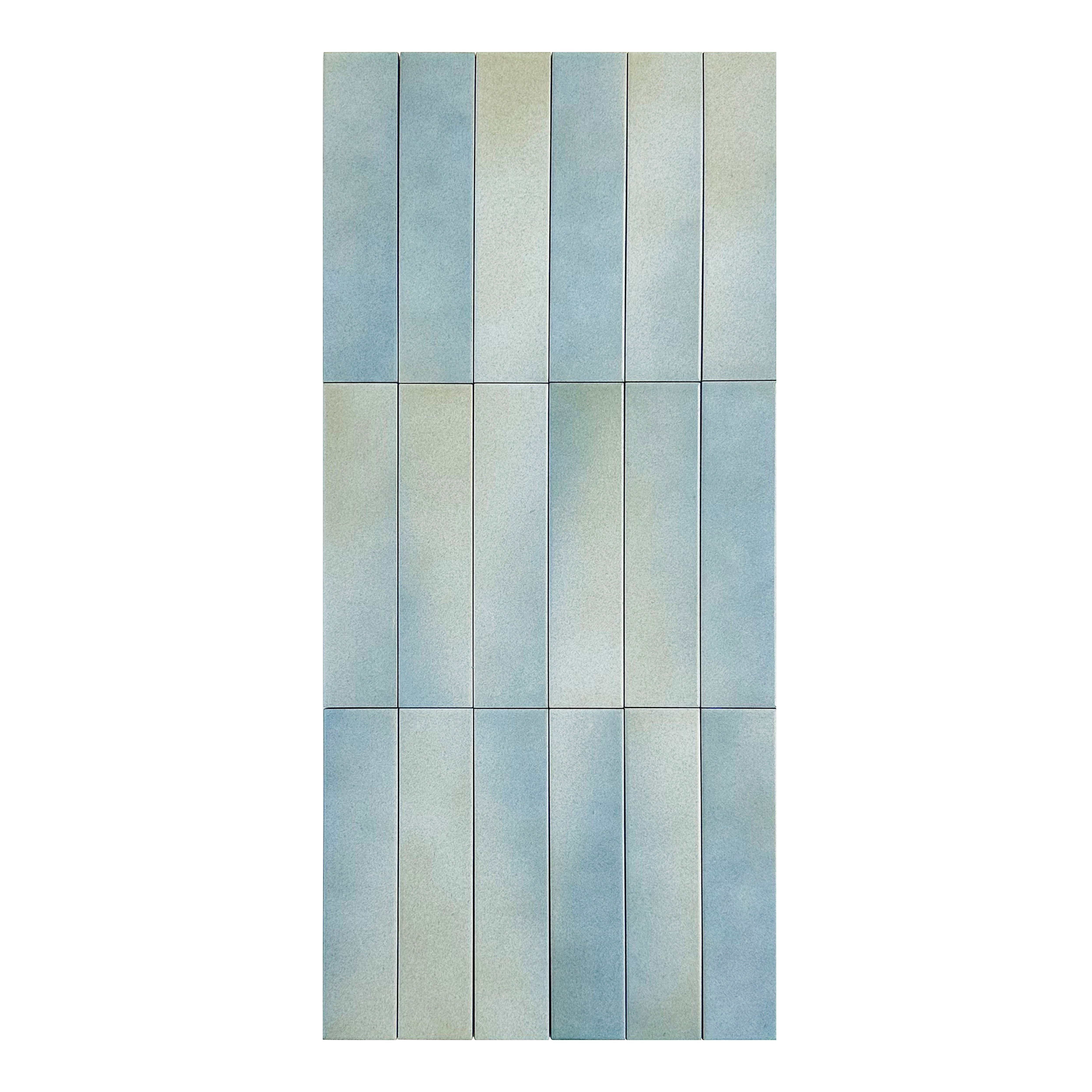 Slate Grey And French Blue Mixed Matte Porcelain Artisanal Tile – MOSYCLE