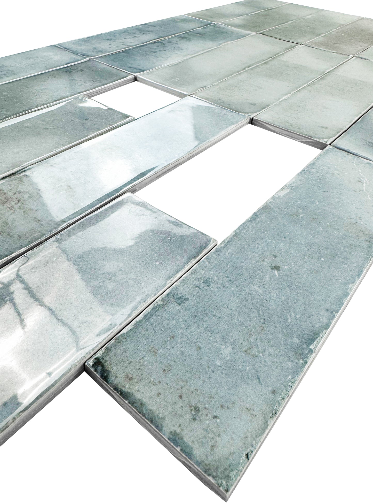 Pearl Glossy Glazed Ceramic Artisanal Tile
