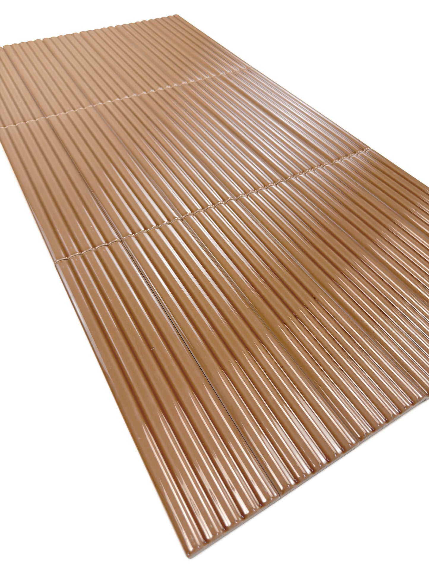 Cinque Terre Series Caramel Brown Glossy Porcelain Artisanal Tile