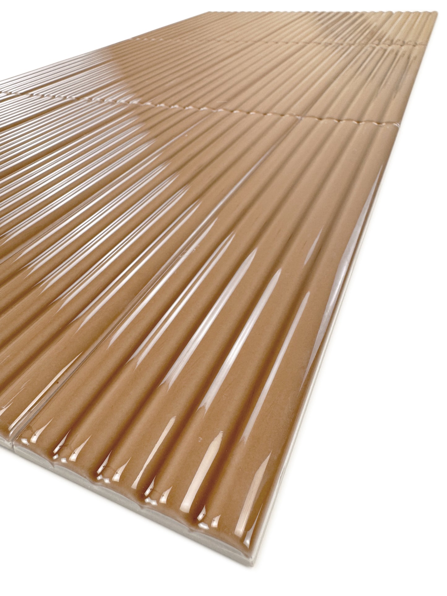 Cinque Terre Series Caramel Brown Glossy Porcelain Artisanal Tile