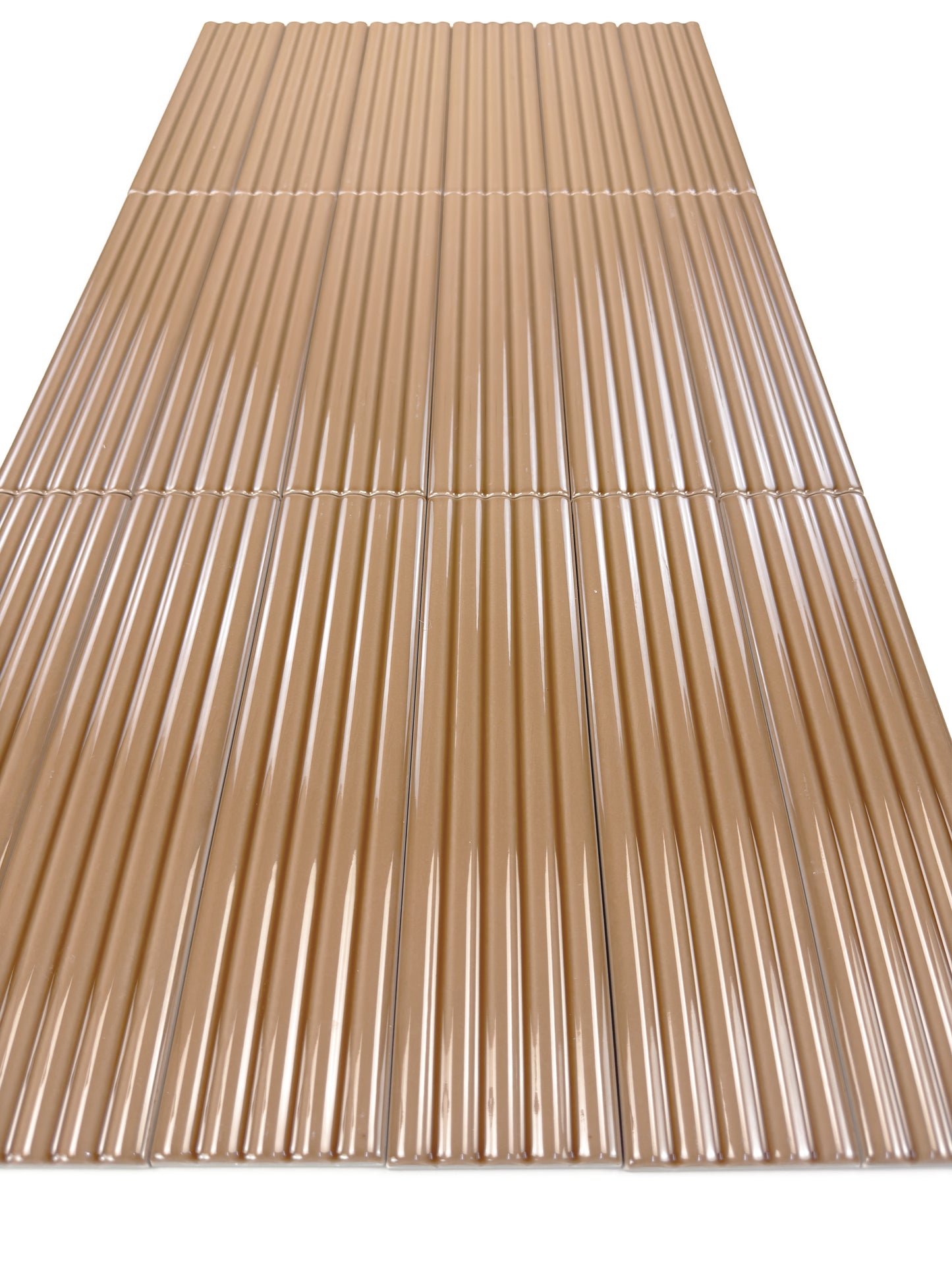 Cinque Terre Series Caramel Brown Glossy Porcelain Artisanal Tile