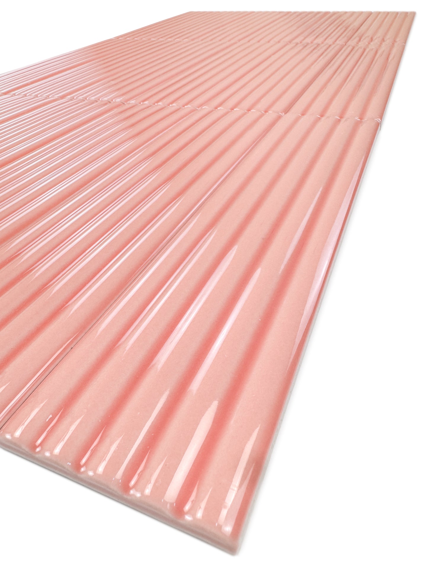 Cinque Terre Series Corallo Pink Glossy Porcelain Artisanal Tile