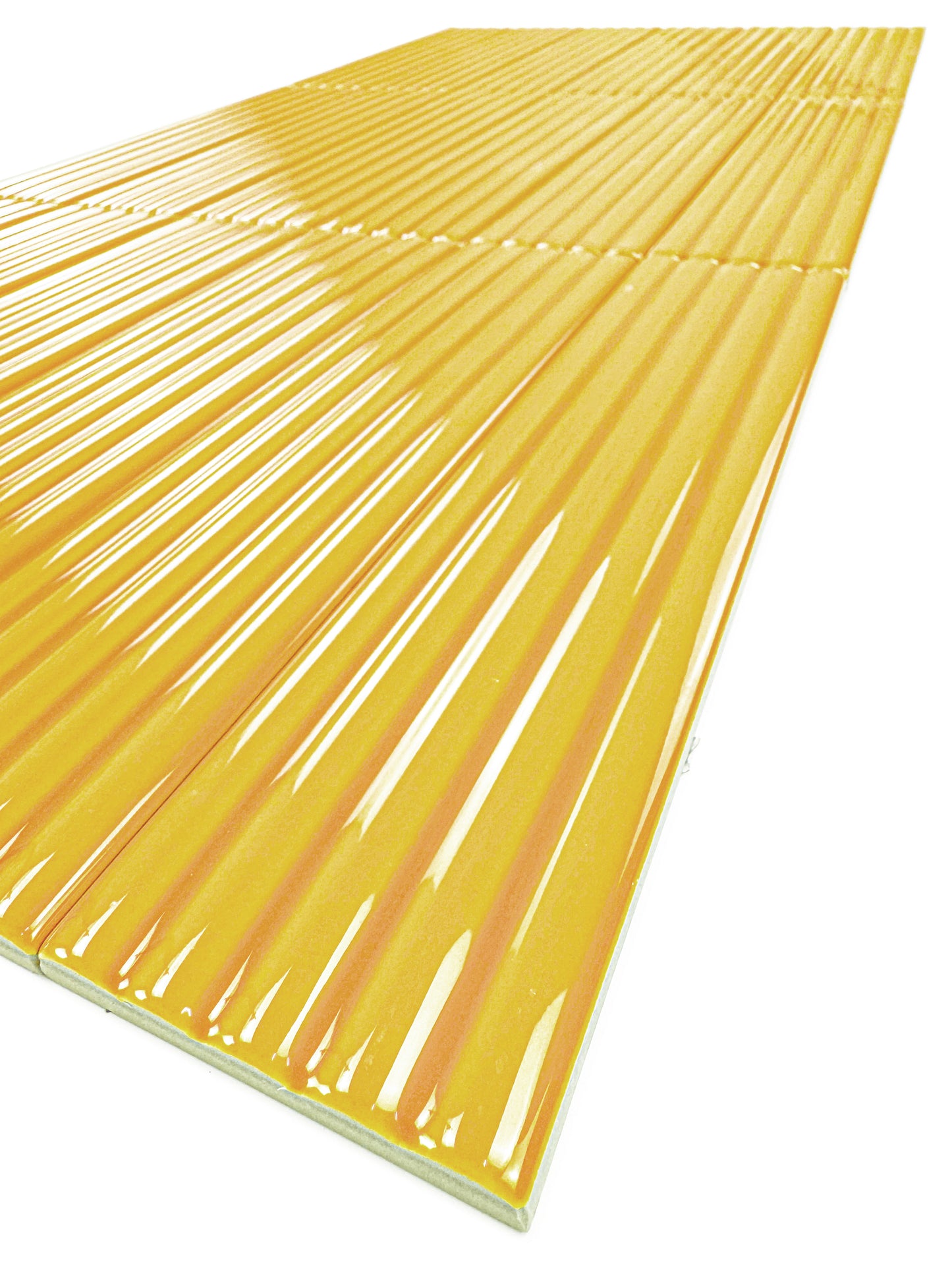 Cinque Terre Series Sunflower Yellow Glossy Porcelain Artisanal Tile