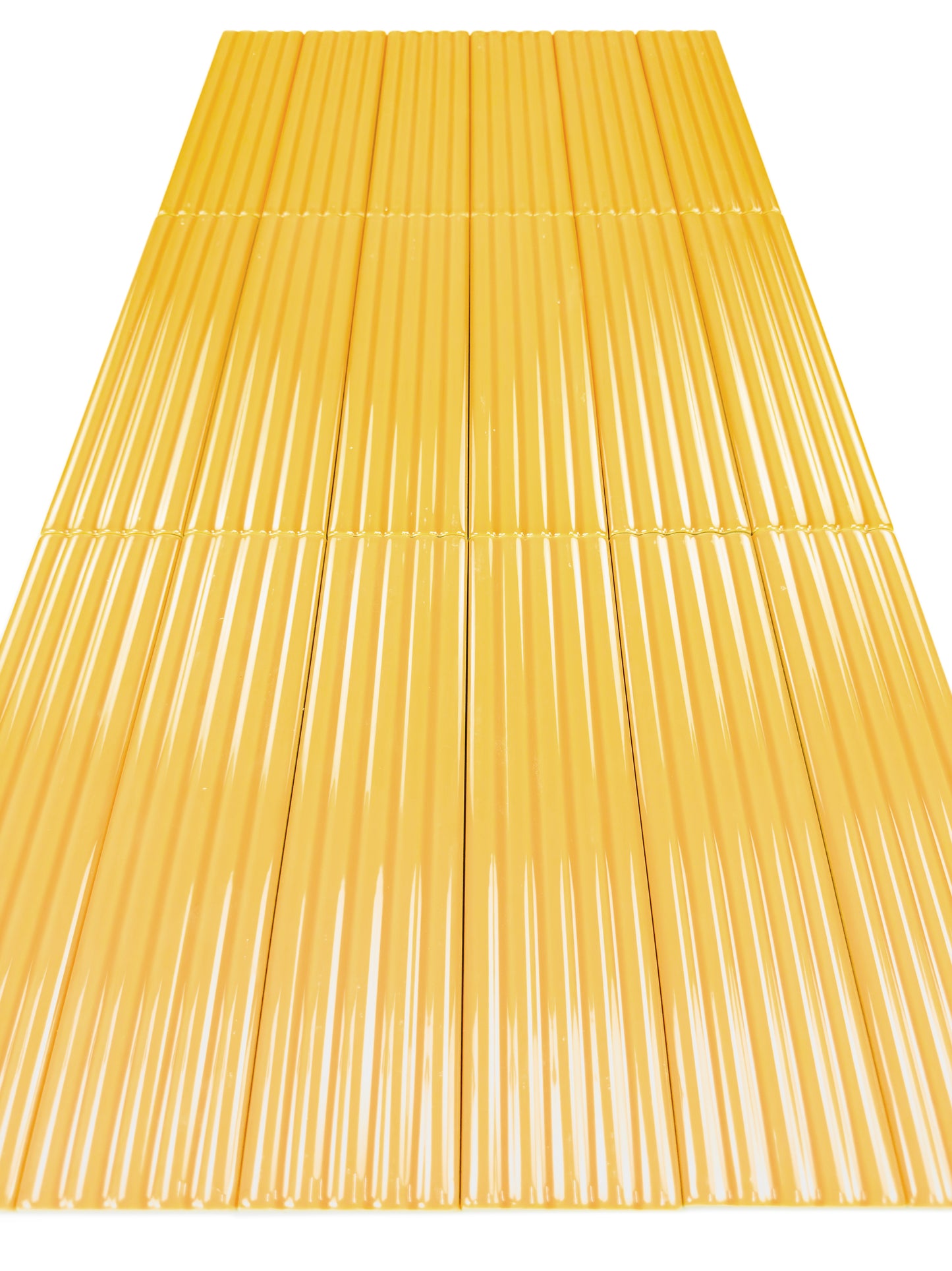 Cinque Terre Series Sunflower Yellow Glossy Porcelain Artisanal Tile