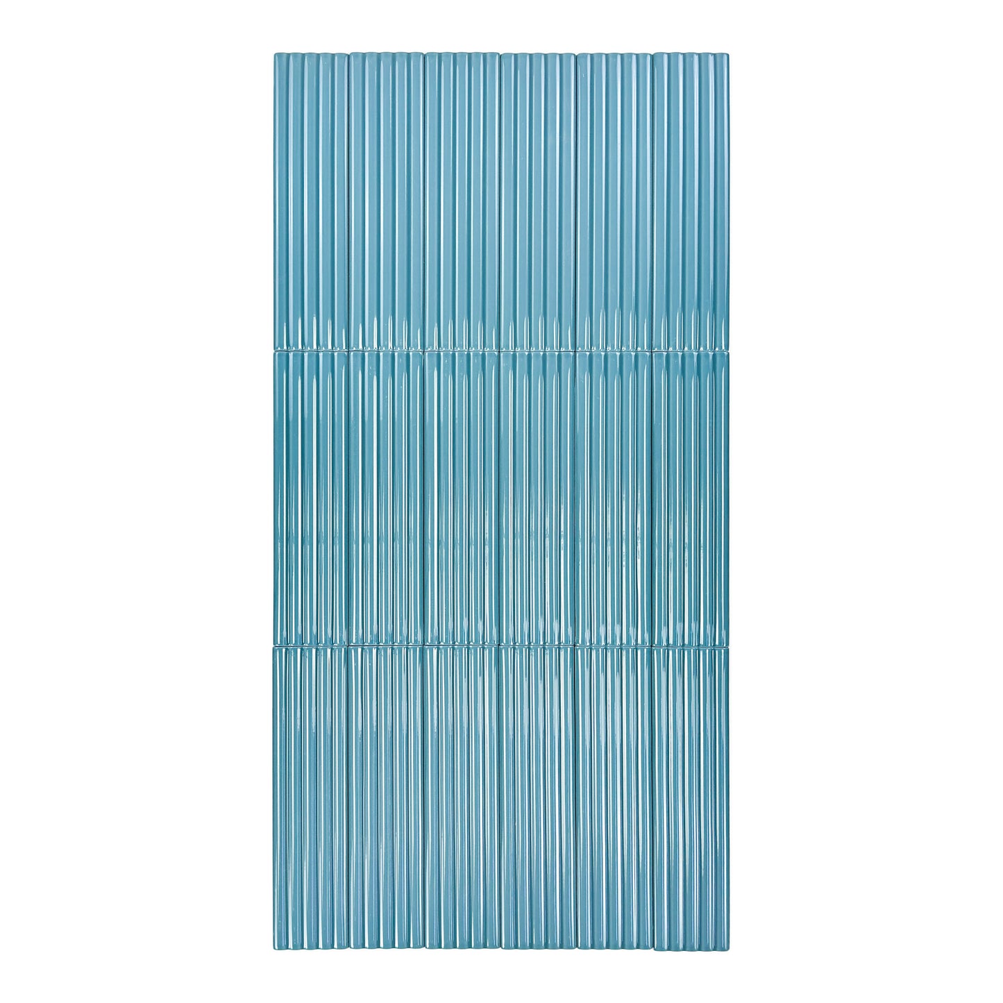 Cinque Terre Series Santorini Blue Glossy Porcelain Artisanal Tile