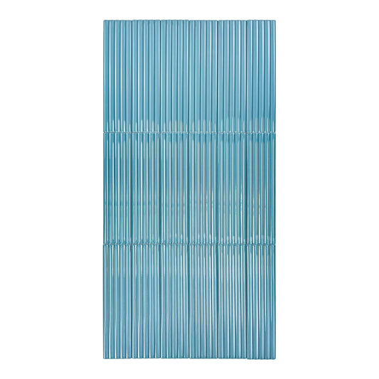 Cinque Terre Series Santorini Blue Glossy Porcelain Artisanal Tile