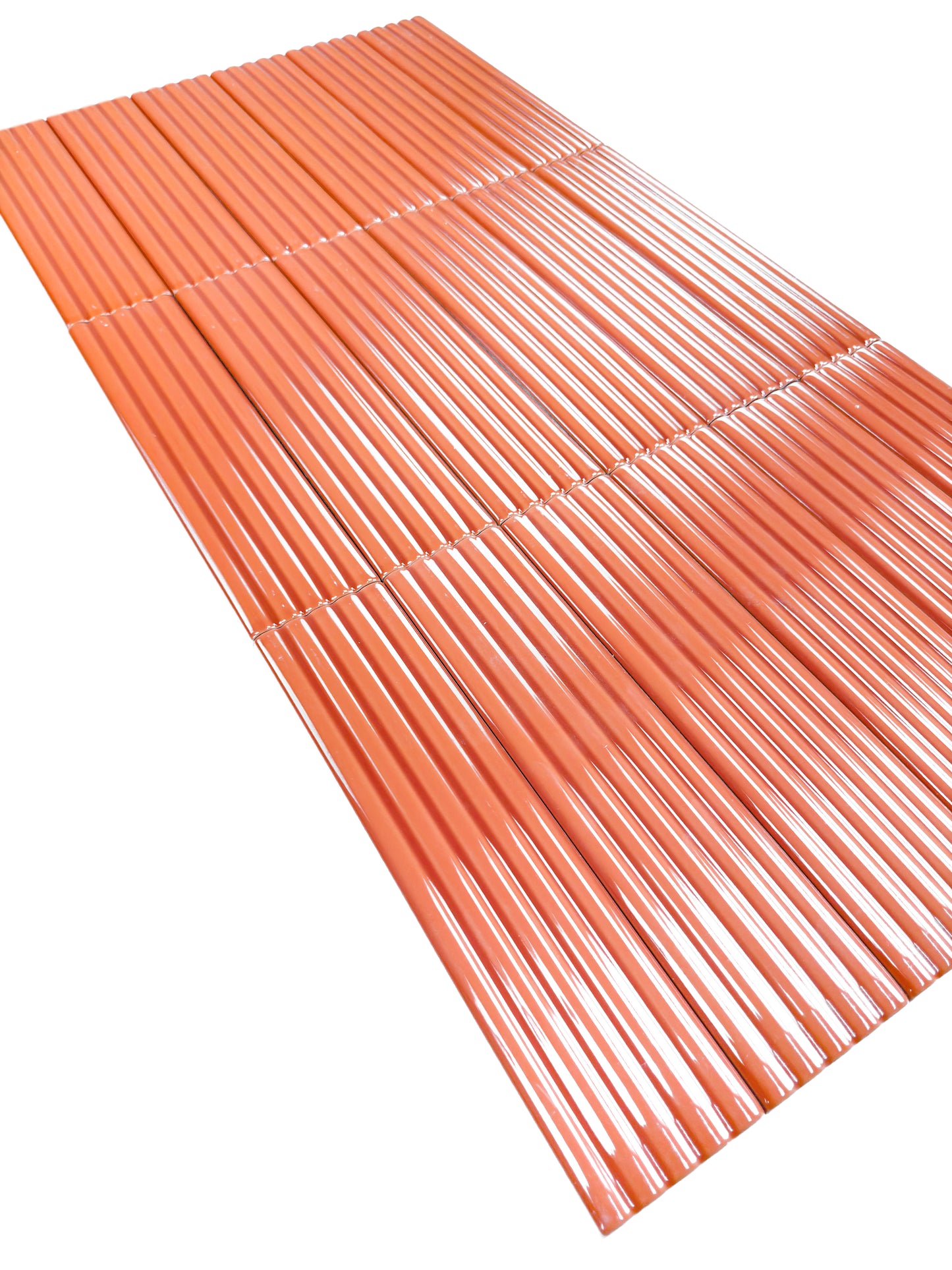 Cinque Terre Series Terracotta Orange Glossy Porcelain Artisanal Tile