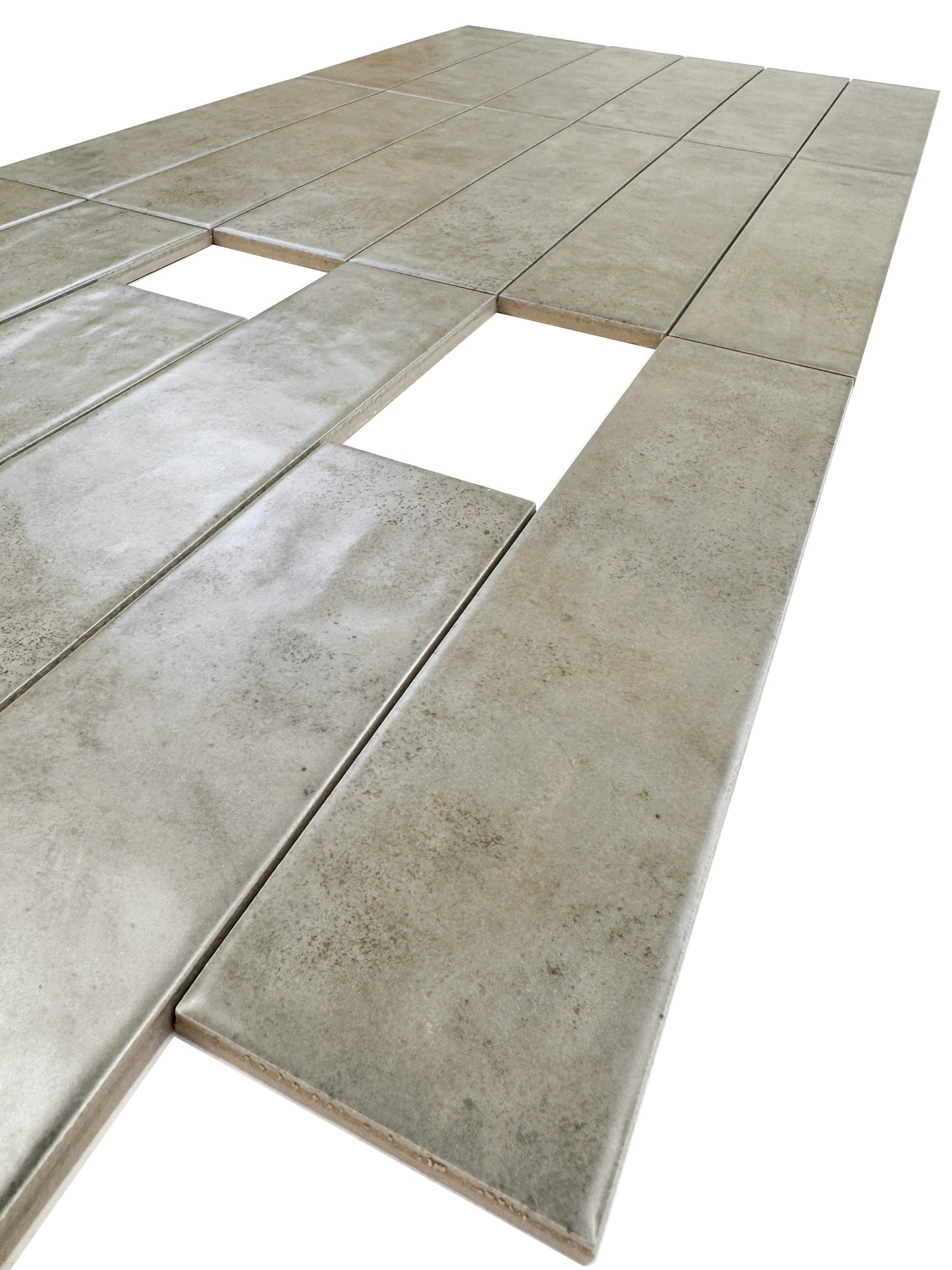 Aurora Vibes  Series Cement Grey Semimatte Porcelain Artisanal Tile