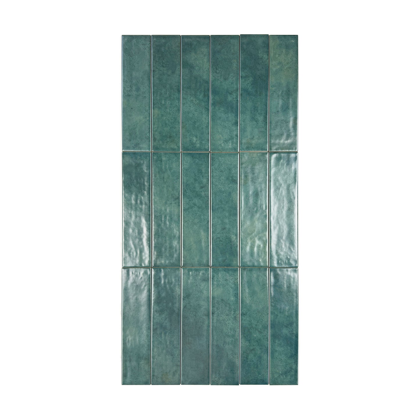 Aurora Vibes  Series Dark Sea Green  Semimatte Porcelain Artisanal Tile