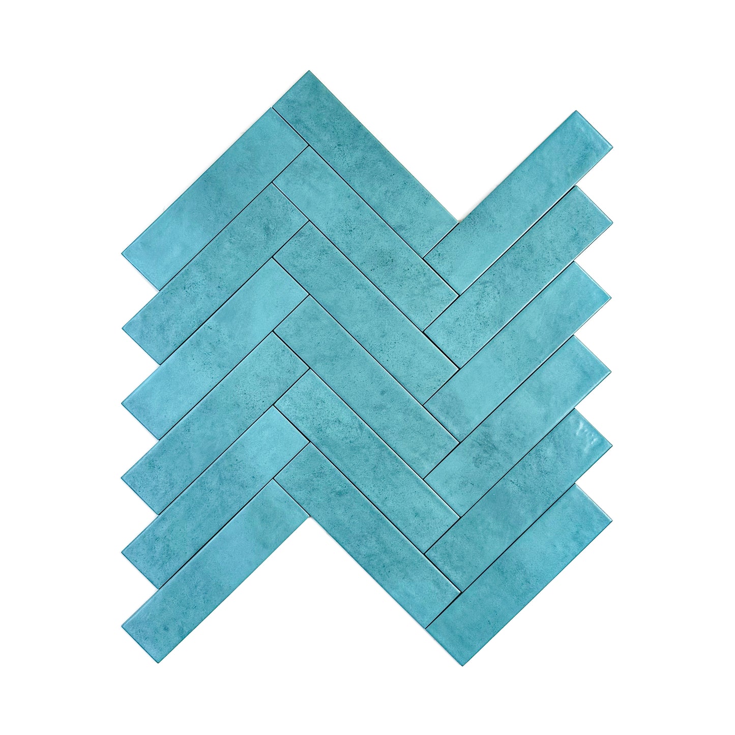 Aurora Vibes  Series Aqua blue  Semimatte Porcelain Artisanal Tile