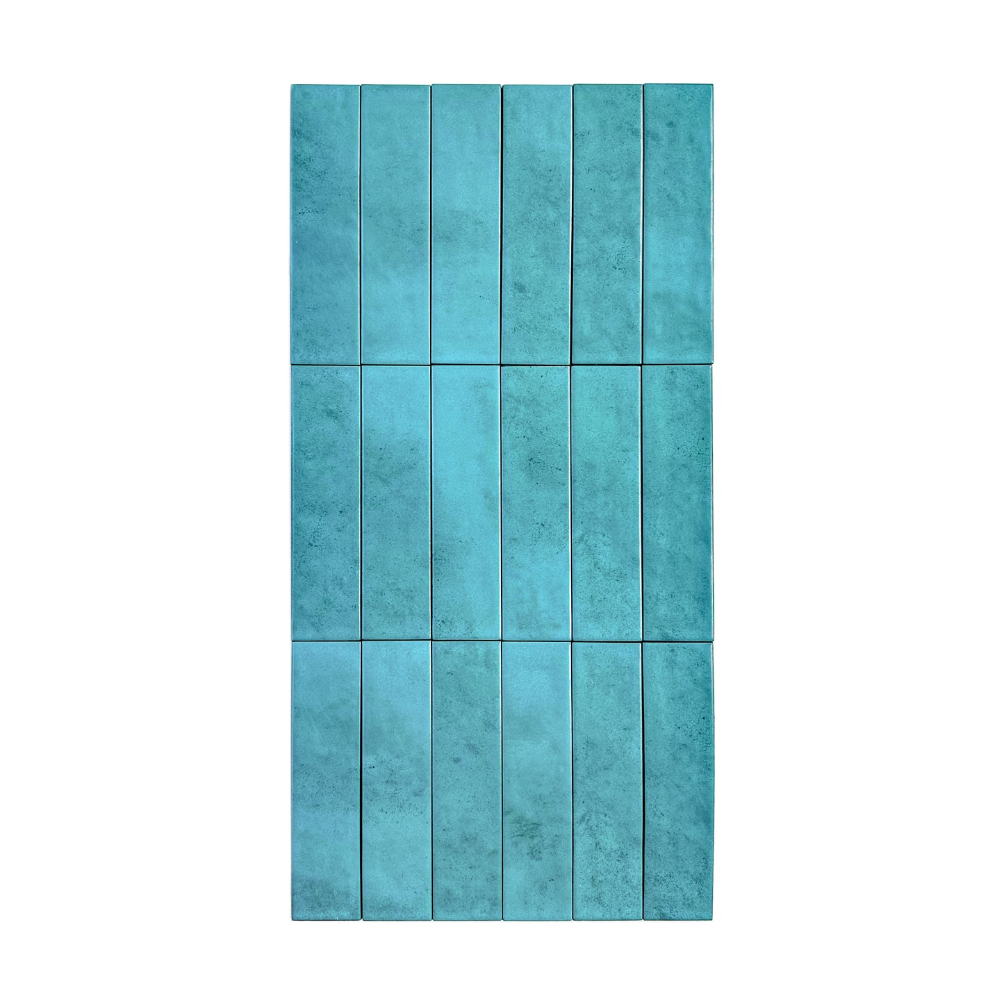 Aurora Vibes  Series Aqua blue  Semimatte Porcelain Artisanal Tile