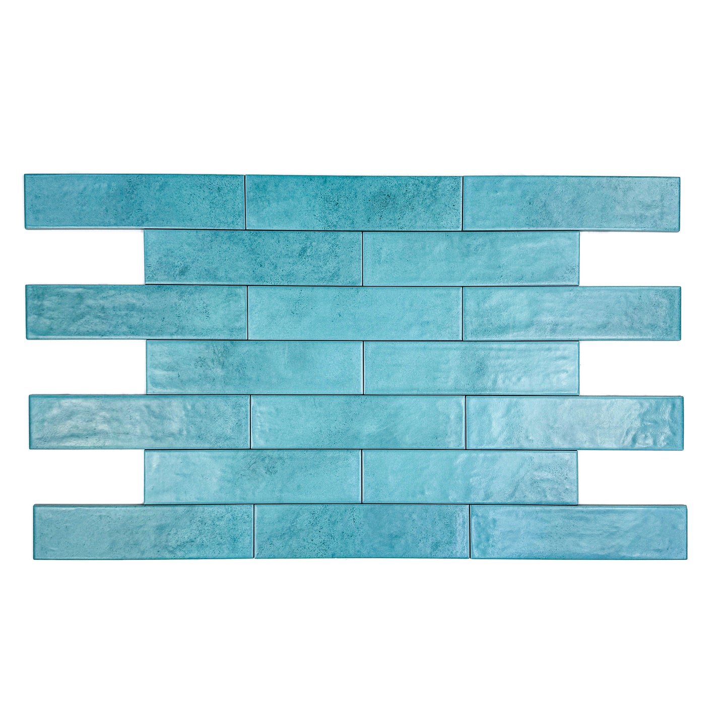 Aurora Vibes  Series Aqua blue  Semimatte Porcelain Artisanal Tile
